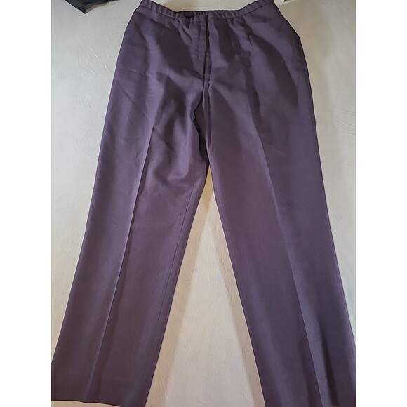 Vintage Pendleton Purple Pants Womens 16 Plus 100% Virgin Wool Made in USA - Picture 1 of 7